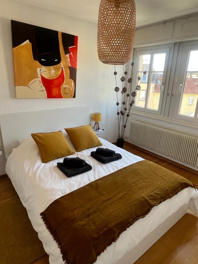 Bel Appartement Centre Climatise Parking Prive 콜마 외부 사진